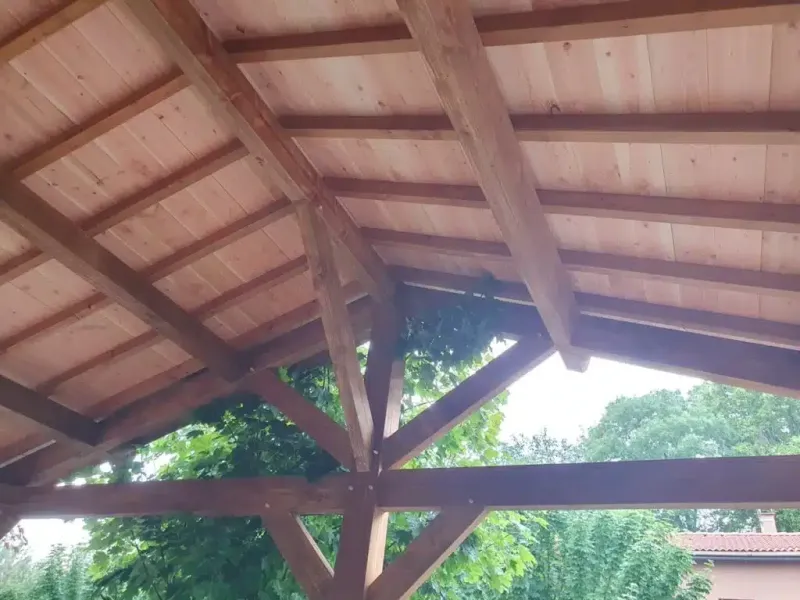 Carport : abris en bois pour voiture à une ou deux pentes à Lyon et en région Rhône-Alpes